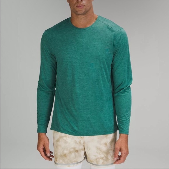 Lululemon Men’s Fast & Free Long Sleeve Top In Teal Lagoon Size XXL LM3CQDS